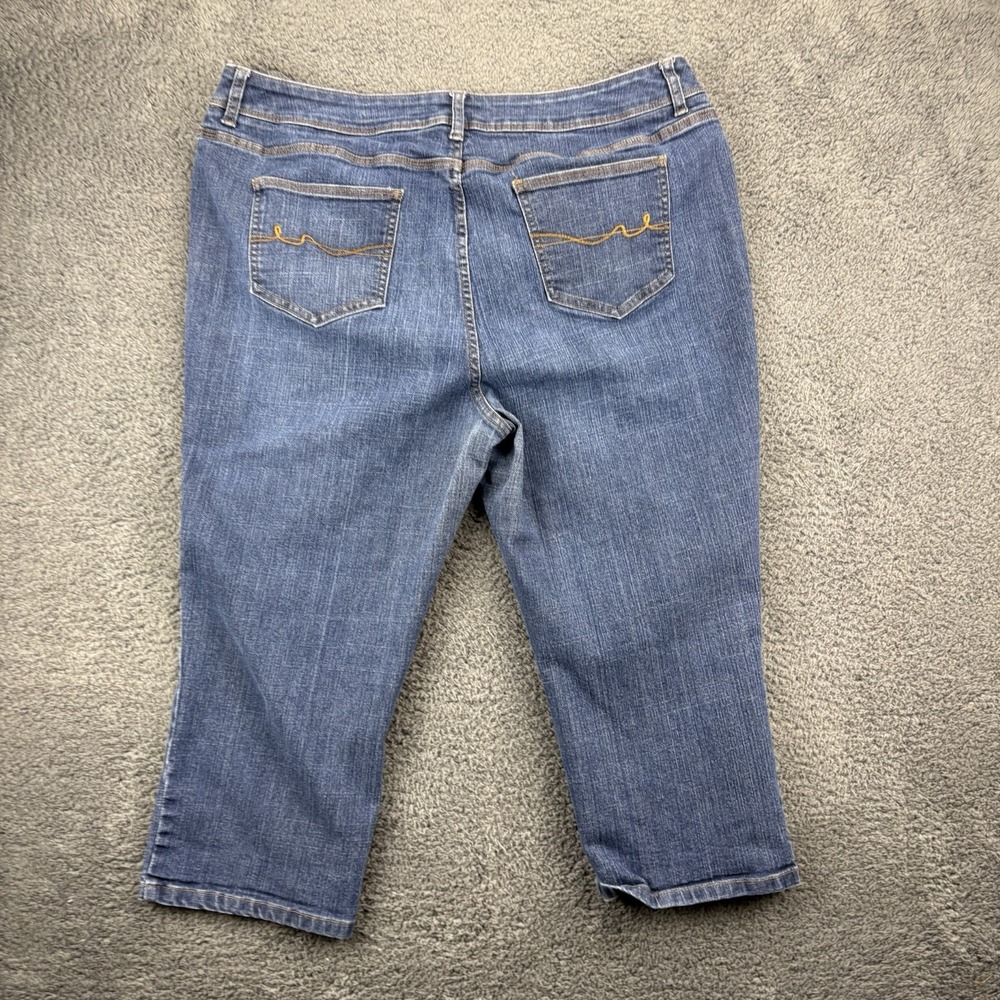 St Johns Bay Jeans Women 20W (36x21) Highrise Stretch Blue Denim - Picture 8 of 9
